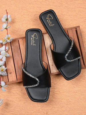 Shoestail Women Heels(Black , 5)