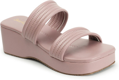 Smart & Sleek Women Wedges(Purple , 6)