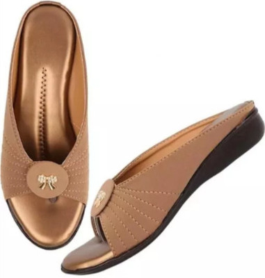 BKRT Women Casual(Gold , 4)