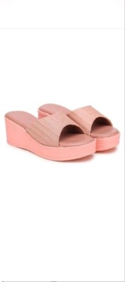 SD Collection Women Wedges(Pink , 5)