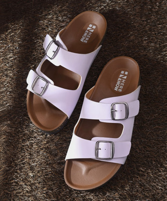 HERE&NOW Women Flats(Purple, Brown , 7)