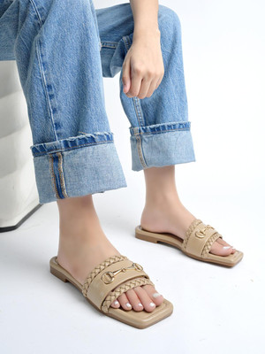 NZS Women Flats(Beige , 8)