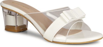 Smart & Sleek Women Heels(White , 4)