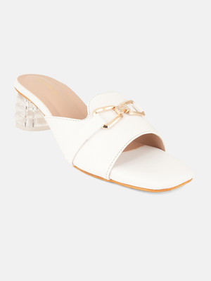 Dressberry Women Heels(White , 5)