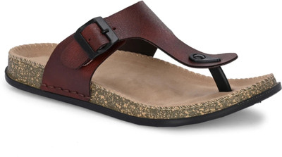 Stravik Men Sandals(Brown , 9)
