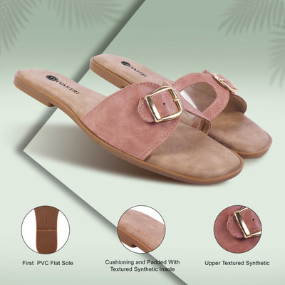 Divastri Women Flats(Pink , 3)
