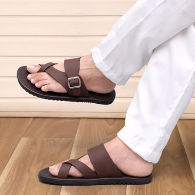 Velsox Men Flats(Brown , 9)