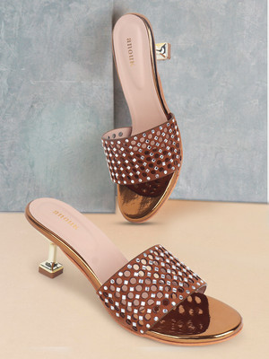 ANOUK Women Heels(Copper , 8)