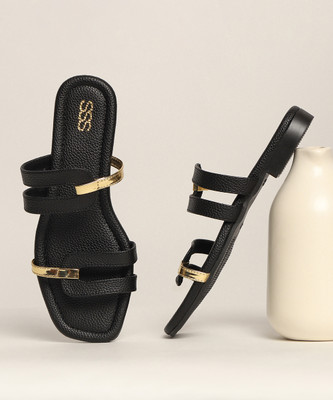 Street Style Store Women Flats(Black , 7)