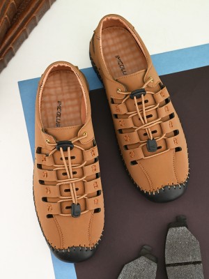 Imcolus Men Casual(Tan , 8)