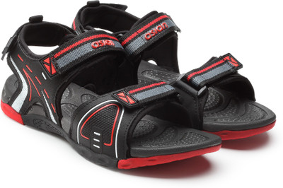 asian Men Casual(Black, Red , 7)