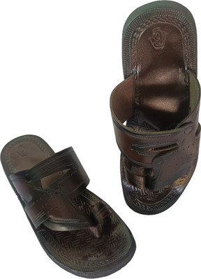 YULIA Men Flats(Brown , 9)