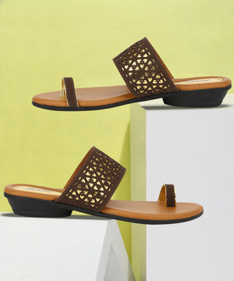 Bata Women Flats(Beige , 3)