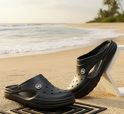 SATERRA Men Sandals(Black , 10)