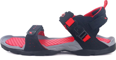 Sparx SS 502 Men Sandals(Black, Red , 6)
