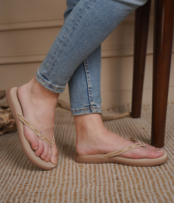Shezone Women Flats(Beige , 6)