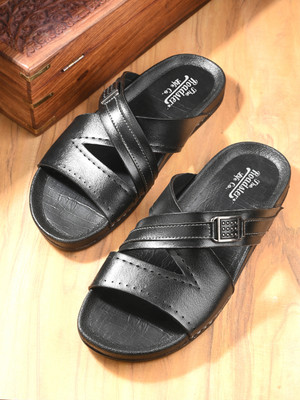 Roadster Men Sandals(Black , 11)