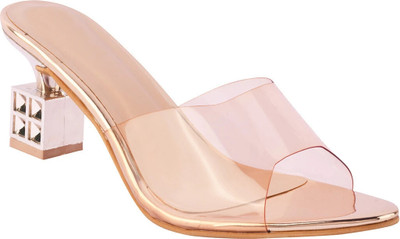 TRYME Women Heels(Pink , 7)