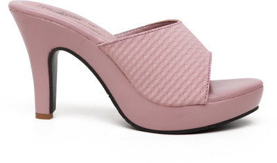 Velsox Women Heels(Pink , 5)