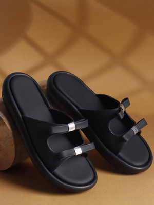 Hitway Women Flats(Black , 8)