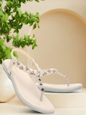 Picktoes PT-301 Lightweight Comfort Summer Trendy Premium Stylish Party disigin Women Heels(Off White , 4)
