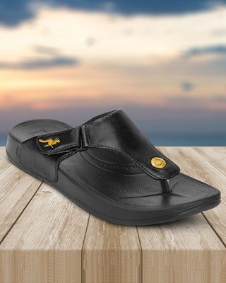 FitFusion FitFusion Outdoor Thick Sole Fashion Casual Sandals For Men Men Flats(Black , 8)