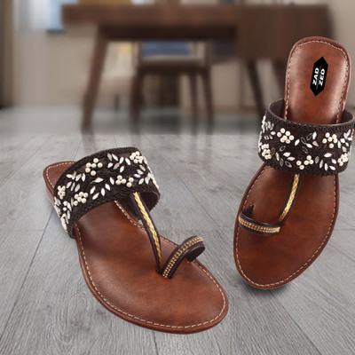 PZ MIR Women Flats(Black , 5)