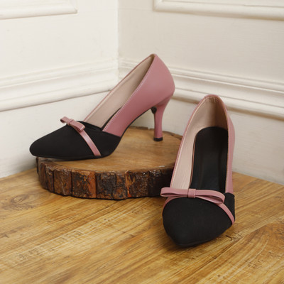 CHEMISTRY Women Heels(Pink , 8)