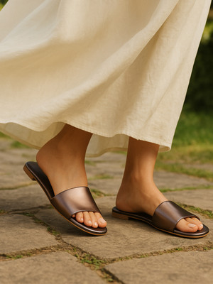 GLEMATOZ Women Flats(Grey , 7)