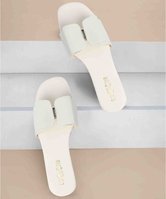 Bambam Women Flats(White , 7)