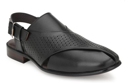 EGOSS Men Black Sandals