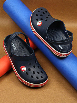 Neoz Levirex Ultra Soft Daily Wear with Adjustable Back Strap Anti-Skid Comfort| Men Clogs(Navy , 7)