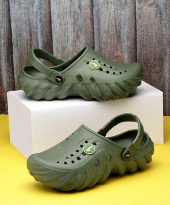 asian Men Clogs(Olive , 7)
