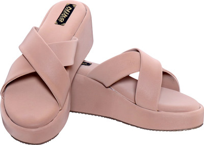 niko Women Wedges(Tan , 8)