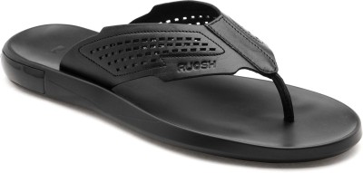 RUOSH Men Sandals(Black , 8)