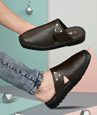Real Bliss Men Sandals(Brown , 10)