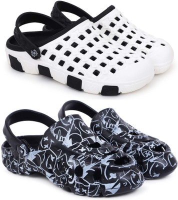 KAPYANSH Men Clogs(Black, Black , 6)