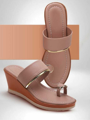 UK Collection Women Wedges(Pink , 6)