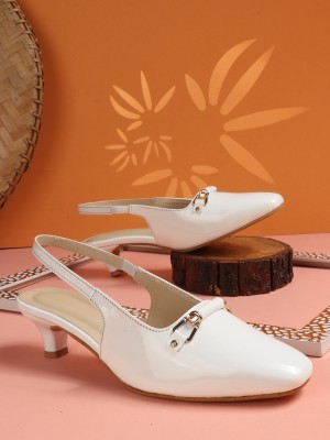 KILLER Women Heels(White , 4)