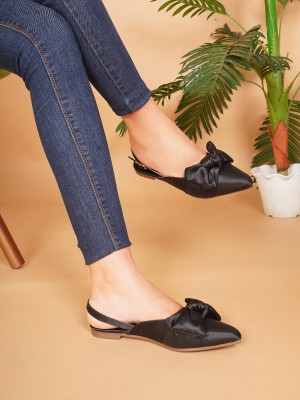 jm looks Women Flats(Black , 4)