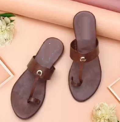 Mesara Women Flats(Brown , 4)