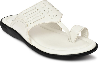 QARA Men Sandals(White , 9)