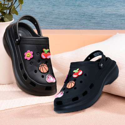 DOCTOR EXTRA SOFT Women Clogs(Black , 5)