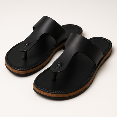 modescuo Men Sandals(Black , 9)