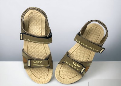 LANCER Men Sandals(Beige , 10)