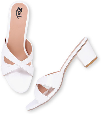Zaif Women Heels(White , 4)