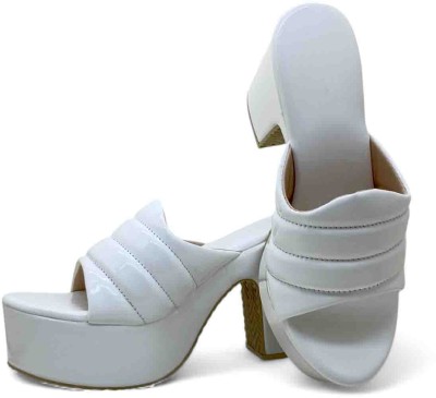 Digni Women Heels(White , 5)