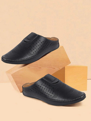 Zixer Men Sandals(Black , 6)