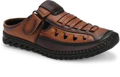 Binutop Men Sandals(Tan , 8)