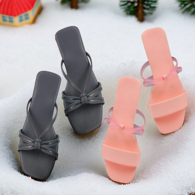 SAYERA Women Flats(Pink, Grey , 7)